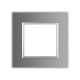 Рамка 1-постова LIVOLO, загартоване скло, сіра, 80×80 мм (VL-P7E-2I)