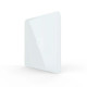 Рамка 1-постова для 1-сенсорного вимикача LIVOLO, загартоване скло, біла 2.5D, 80×80 мм