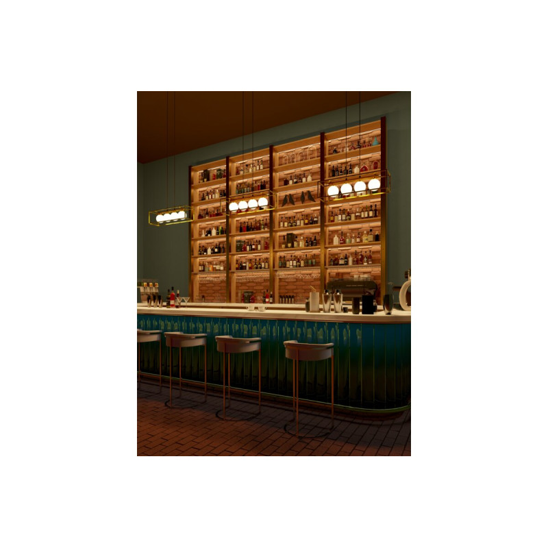 Пластиковый рассеиватель на алюминиевый профиль GLAX 2 м черный GTV (PA-OSCLGLAX-00)