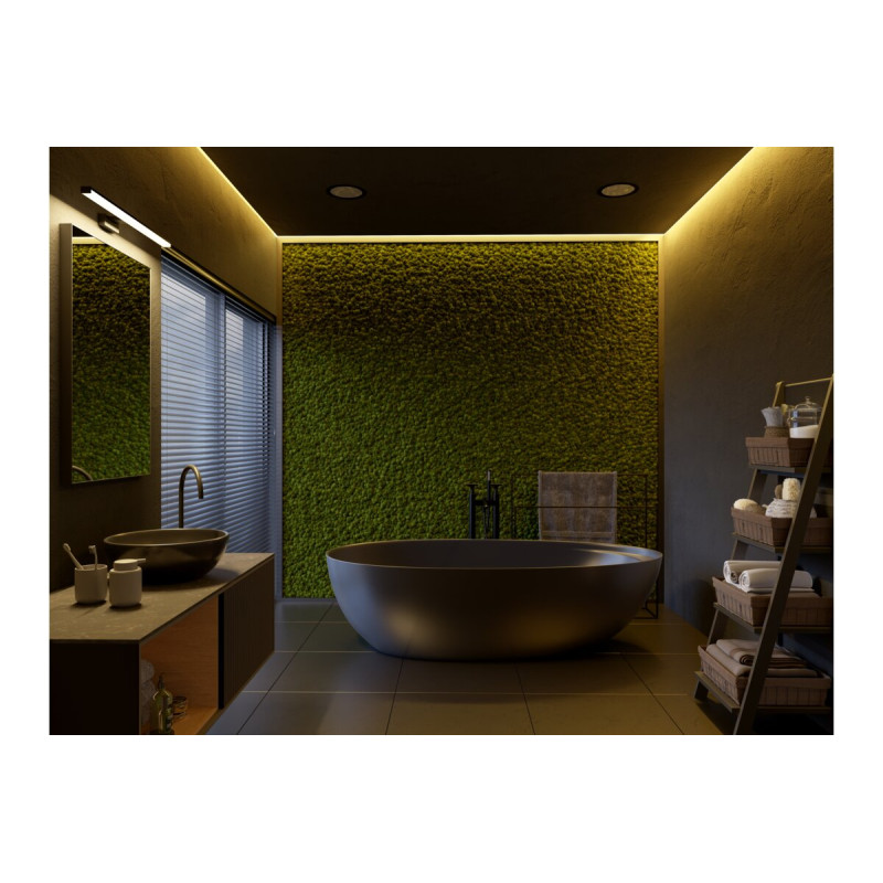 Пластиковый рассеиватель на алюминиевый профиль GLAX мини 2 м черный PA-OSCLGLAXM-00