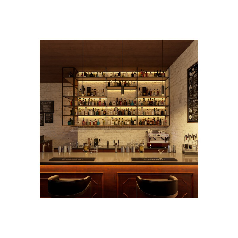 Пластиковый рассеиватель на алюминиевый профиль GLAX мини 3,07 м черный PA-OSCLGLAXM3M-00