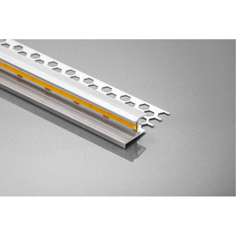 Профиль светодиодный GLAX для плит ГК, 3 м+техническая крышка, не анодированный GTV (без рассеивателя) PA-GLAXGKS3M-00C