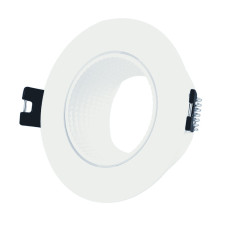 Точечный светильник LEBRON L-DL-R-Wh, MR16, встроенный поворотный, белый, пластик 12-05-20