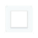 Рамка 1-постова LIVOLO, загартоване скло, біла, 80×80 мм (VL-P7E-2W)