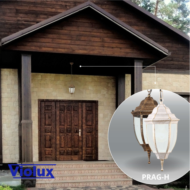 Светильник садово-парковый Violux Prag-H античная бронза 60W Е27 IP44 ( 500030 )