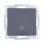 Кнопка звонка графит 742-3488-103 серия Vesna