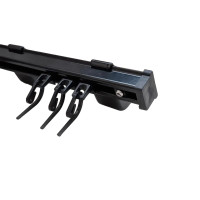 Прямой карниз KS для тюлей черный (VL-SHQ-KS-BP)