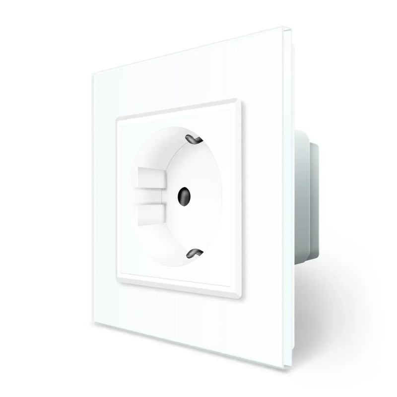 Радіокерована (дистанційна) розетка з пультом LIVOLO з заземленням та захисними шторками, керування 