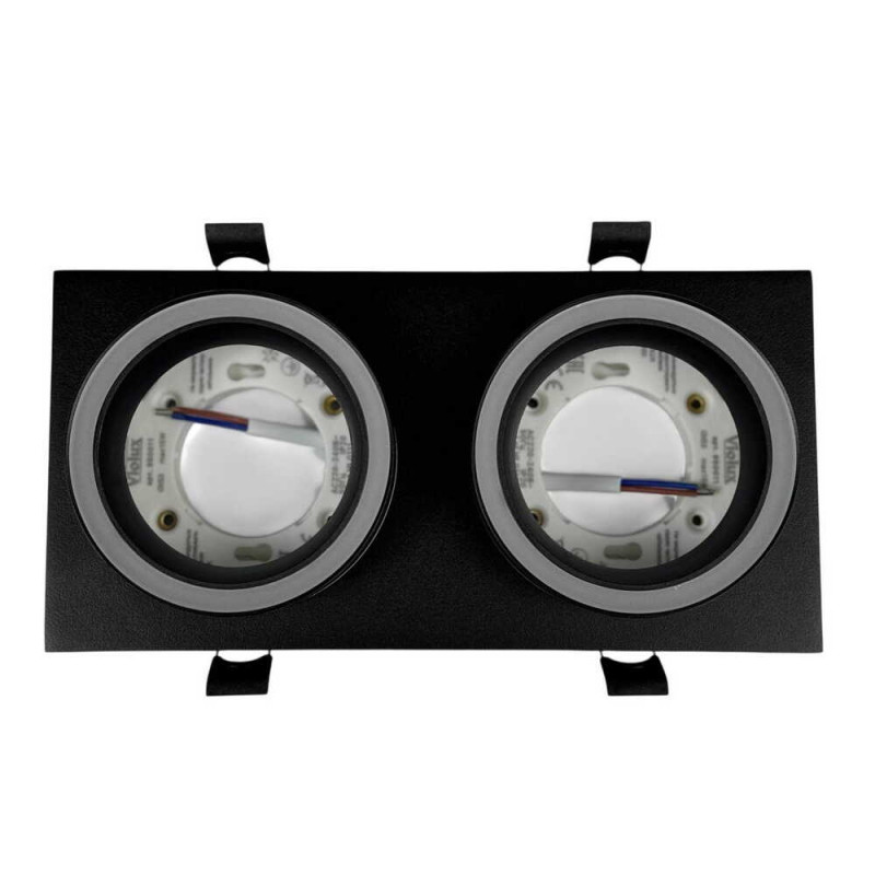 Светильник точечный Violux TORONTO-2L GX53 IP20 черный ( 132103 )