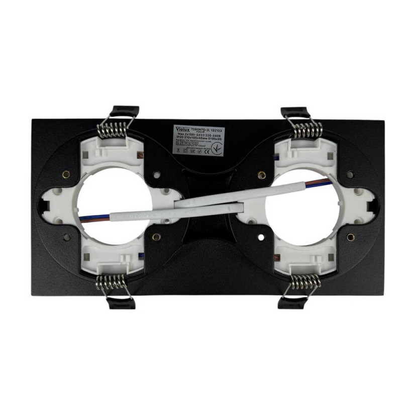 Светильник точечный Violux TORONTO-2L GX53 IP20 черный ( 132103 )