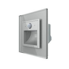 Проходной светильник для лестницы с датчиком движения, подсветка пола LIVOLO серое матовое стекло