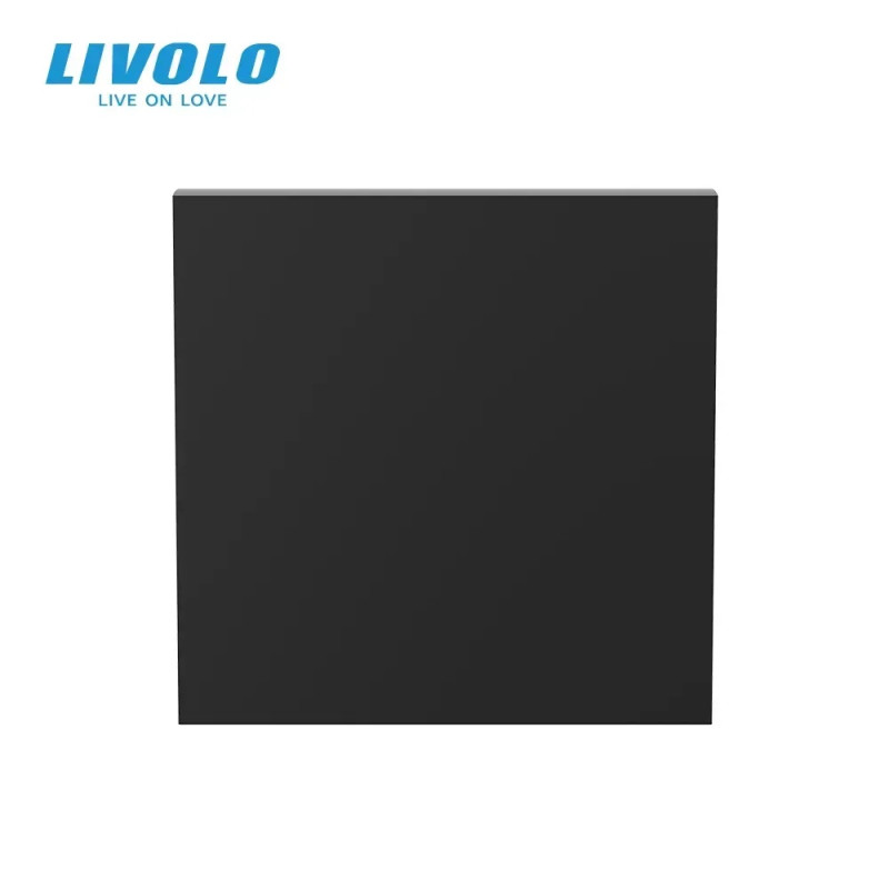 Прохідний вимикач LIVOLO, чорний, модуль без рамки (VL-FCMKS-2BP)