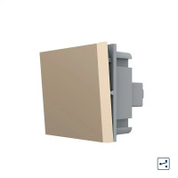 Проходной выключатель LIVOLO, золотой, модуль без рамки (VL-FCMKS-2AP)