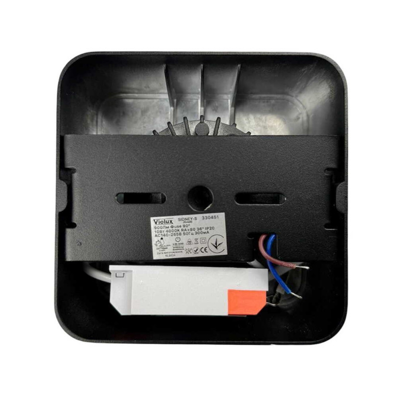 Светильник точечный накладной SIDNEY-S 10W 4000K IP20 квадратный черный Violux ( 330451 )