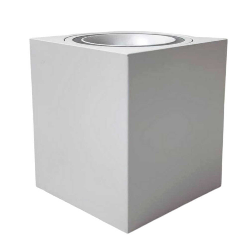 Светильник точечный накладной спот MANHATTAN-L 35W GU10 IP20 квадрат белый Violux ( 341001 )