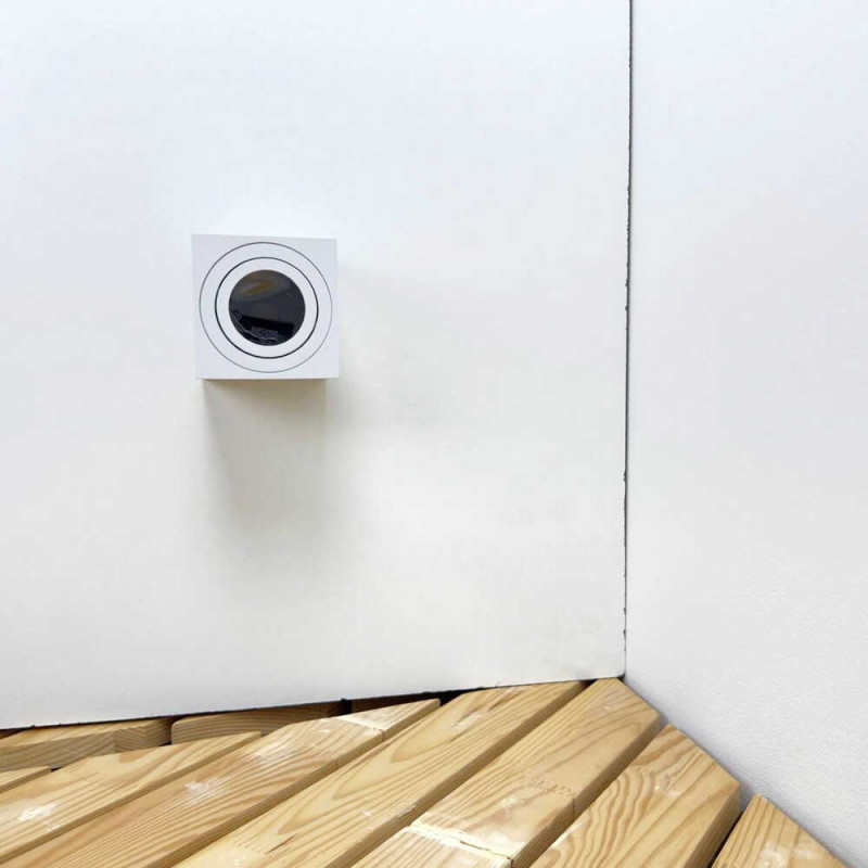 Светильник точечный накладной спот MANHATTAN-S 35W GU10 IP20 квадрат белый Violux ( 341002 )