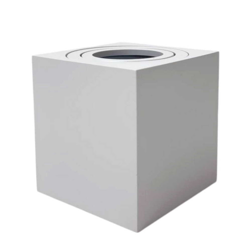 Светильник точечный накладной спот MANHATTAN-S 35W GU10 IP20 квадрат белый Violux ( 341002 )