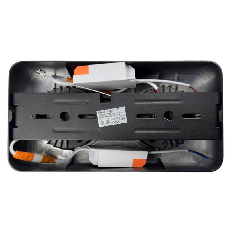 Светильник точечный накладной спот Violux SIDNEY-2L 20W 4000K 1800LM квадрат белый ( 330461 )