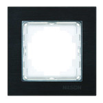 Рамка Nilson Alegra черный алюминий 1-я ( 25SH0091 )