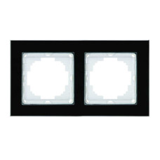 Рамка Nilson Alegra стекло черное 2-я ( 25BL0092 )