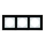 Рамка Nilson Alegra скло чорне 3-на ( 25BL0093 )