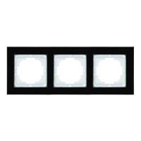 Рамка Nilson Alegra стекло черное 3-я ( 25BL0093 )