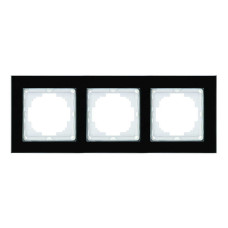 Рамка Nilson Alegra стекло черное 3-я ( 25BL0093 )