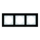 Рамка Nilson Alegra скло чорне 3-на ( 25BL0093 )