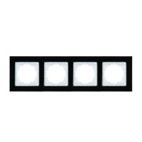 Рамка Nilson Alegra стекло черное 4-я ( 25BL0094 )
