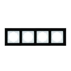 Рамка Nilson Alegra стекло черное 4-я ( 25BL0094 )