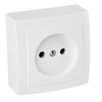 Розетка Nilson Themis белая 1-я без заземления ( 26111015 )