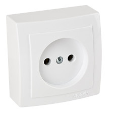 Розетка Nilson Themis белая 1-я без заземления ( 26111015 )