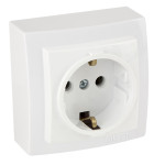 Розетка Nilson Themis белая 1-я с заземлением ( 26111017 )