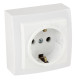Розетка Nilson Themis белая 1-я с заземлением ( 26111017 )