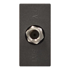 Розетка Zenit антрацит TV SAT F-разъем 1мод. (2CLA215000N1801)