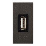 Розетка Zenit антрацит USB 1 мод. 2000мА ( 2CLA218520N1801 )