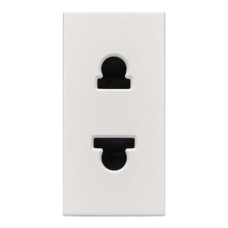 Розетка Zenit белая 1-я без заземления 1 мод. (2CLA213500N1101)