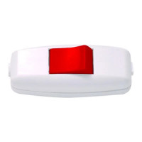 Выключатель EL-BI навесной бело-красный 6А 250В (505-000301-806)