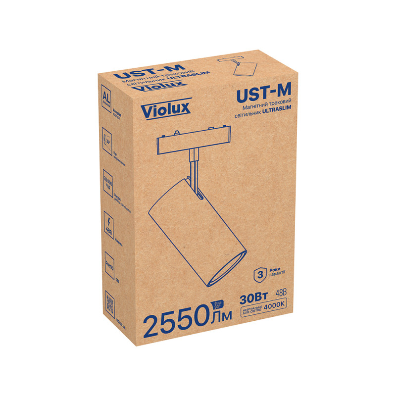 Магнитный трековый светильник Violux UST-M 30W IP20 белый Violux ( 320054 )