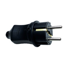 Вилка штепсельная Violux каучук прямая ( 930600 )