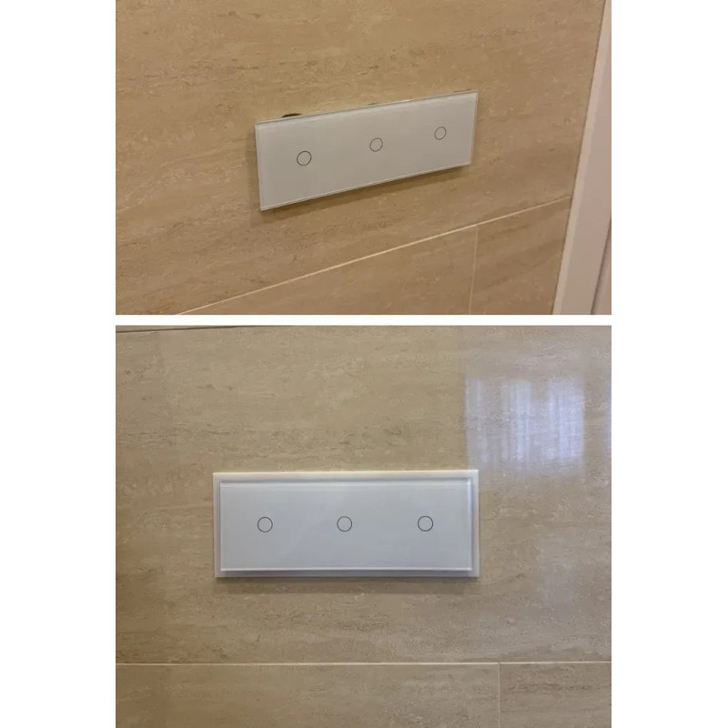 Декоративная накладка для выключателей и розеток LIVOLO белая (VL-ZCP-2W)