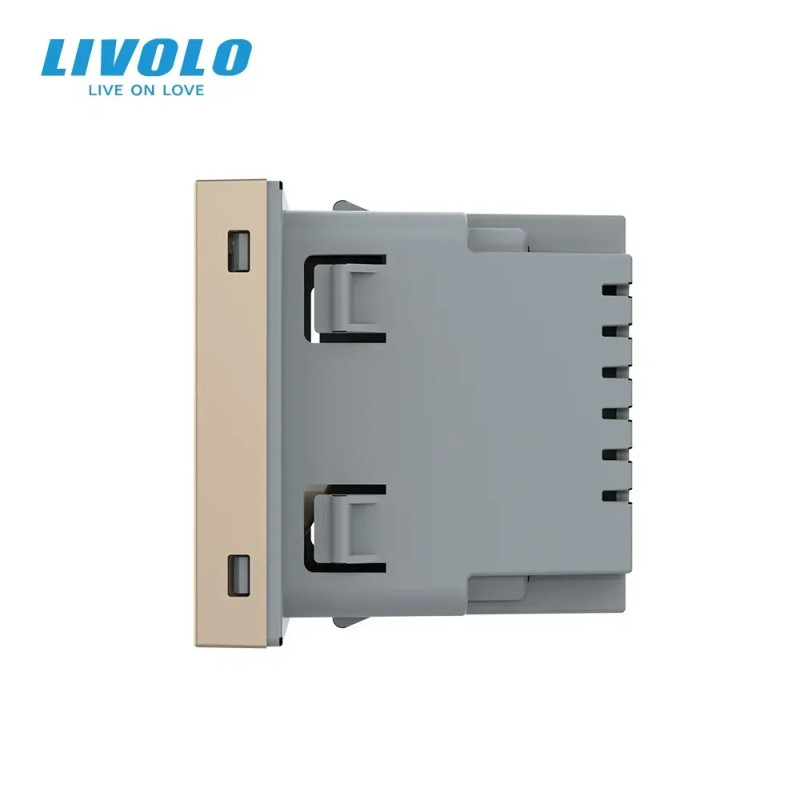 Механизм светильник для лестницы пола, золотой, 2700K, 220В, 0.35Вт Livolo (VL-FCL1-2AP)