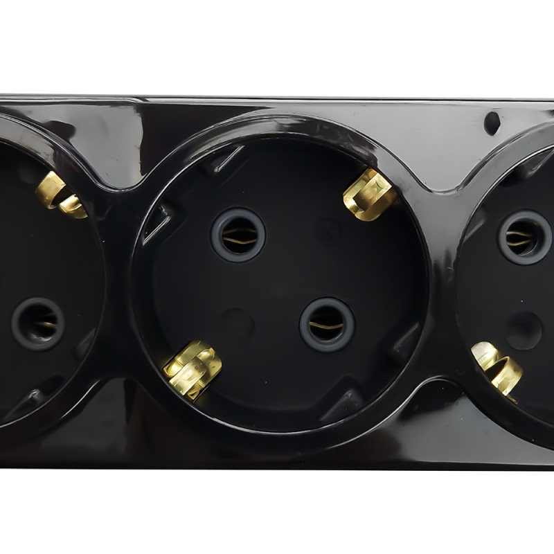 Удлинитель Violux 3р 5м с заземлением черный (920452)