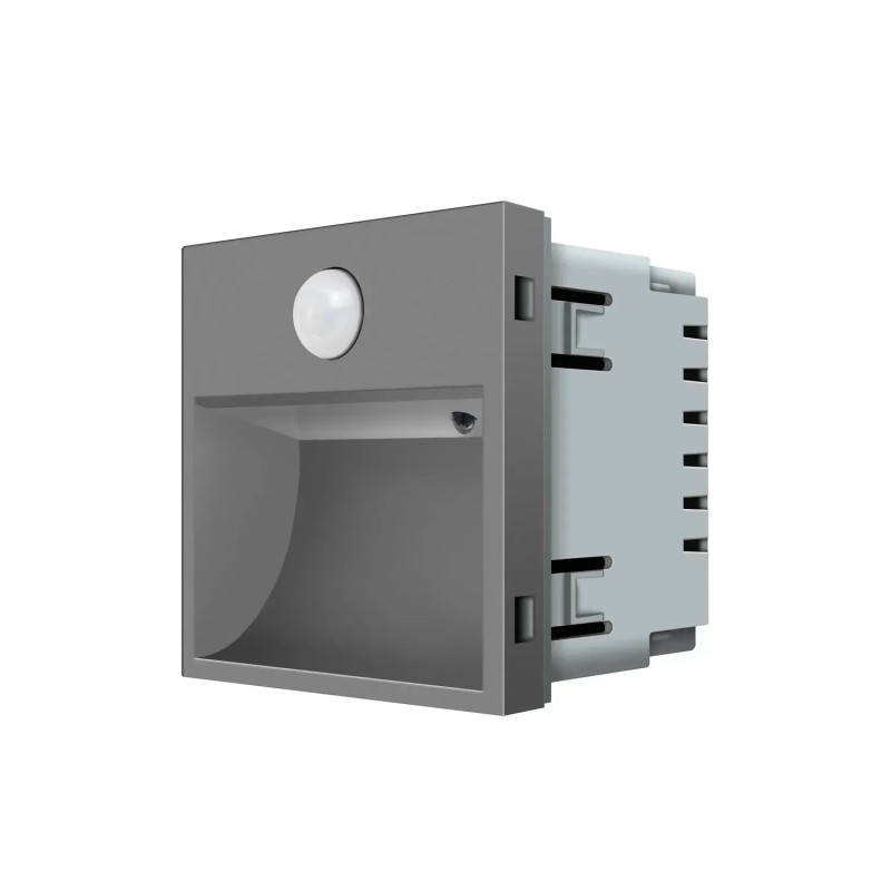 Механізм автоматичний світильник для сходів підлоги датчик руху темряви, сірий, 2700K, 220В, 0.35Вт,