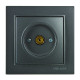 Розетка Nilson Thor антрацит TV проходная ( 27161028 )