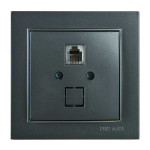 Розетка Nilson Thor антрацит телефонная (27161040)