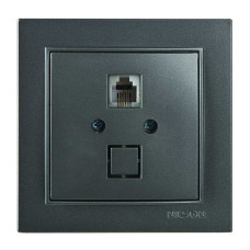 Розетка Nilson Thor антрацит телефонная (27161040)