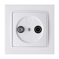 Розетка Nilson Thor белая 1-на TV-SAT конечная ( 27111037 )