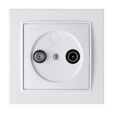 Розетка Nilson Thor белая 1-на TV-SAT конечная ( 27111037 )