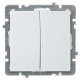 Выключатель Nilson Touran белый 2кл без рамки 24110403